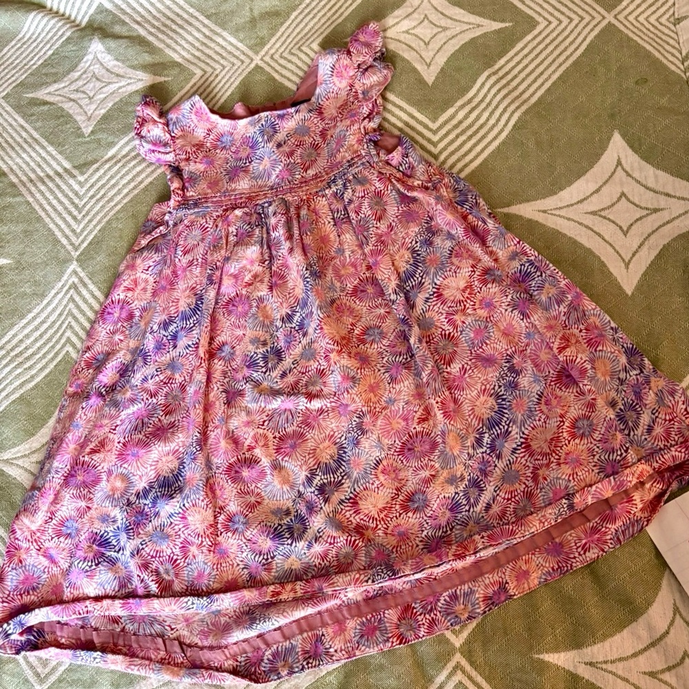 Floral Pink and Purple Dress